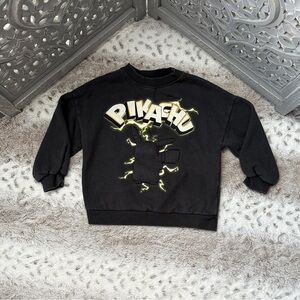 Zara Pokémon lightning 3D Pikachu sweatshirt boys 3T sporty preschool winter